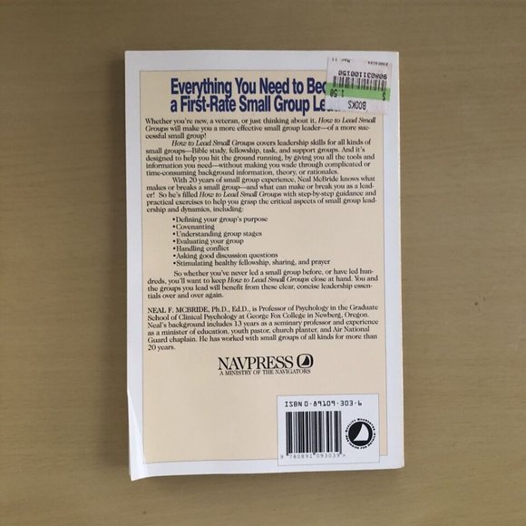 How to Lead Small Groups by Neal F. McBride - Picture 2 of 9